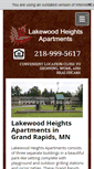 Mobile Screenshot of lakewoodheightsapts.com