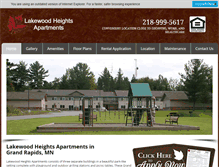 Tablet Screenshot of lakewoodheightsapts.com